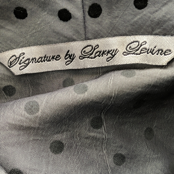 Signature Larry Levine Belted Grey Blouse, Size L - Picture 4 of 7